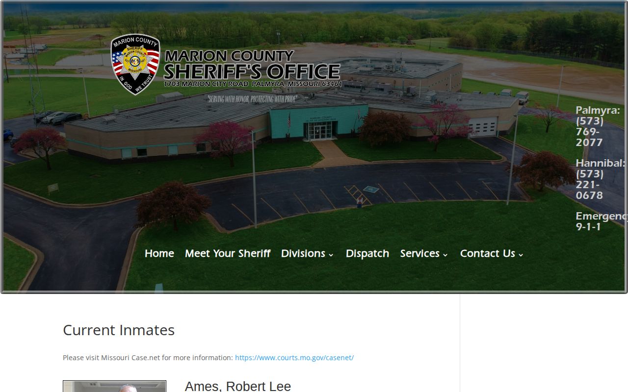 Marion County current inmate custody roster